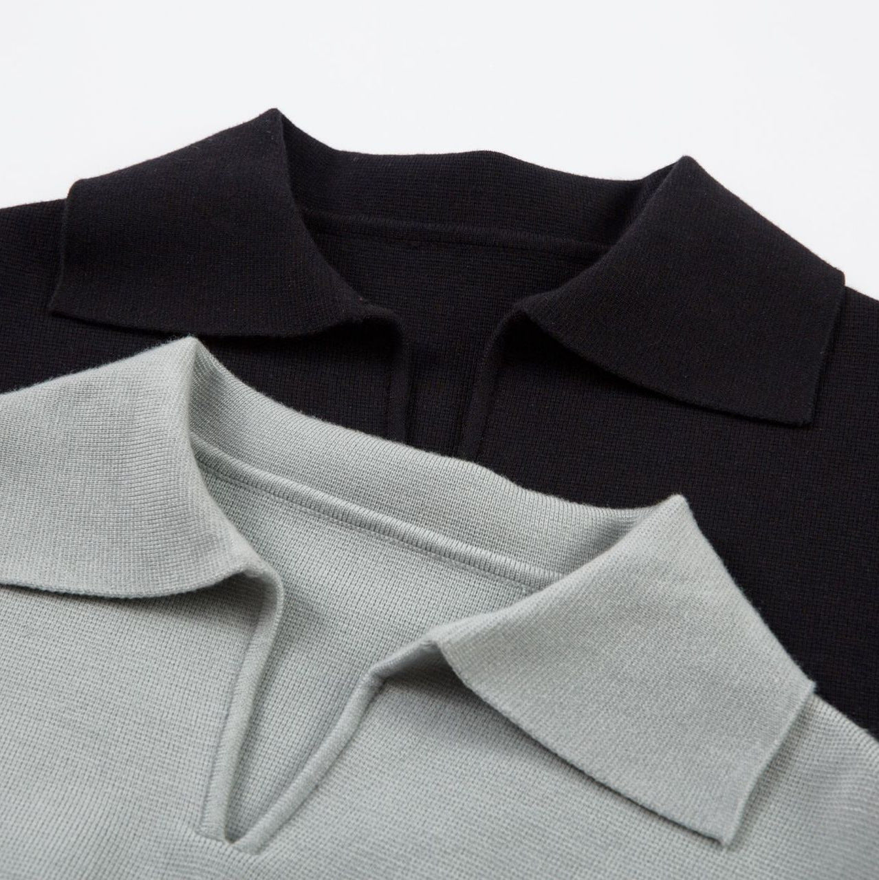 Klassisk stickad tröja med krage – Old Money-stil