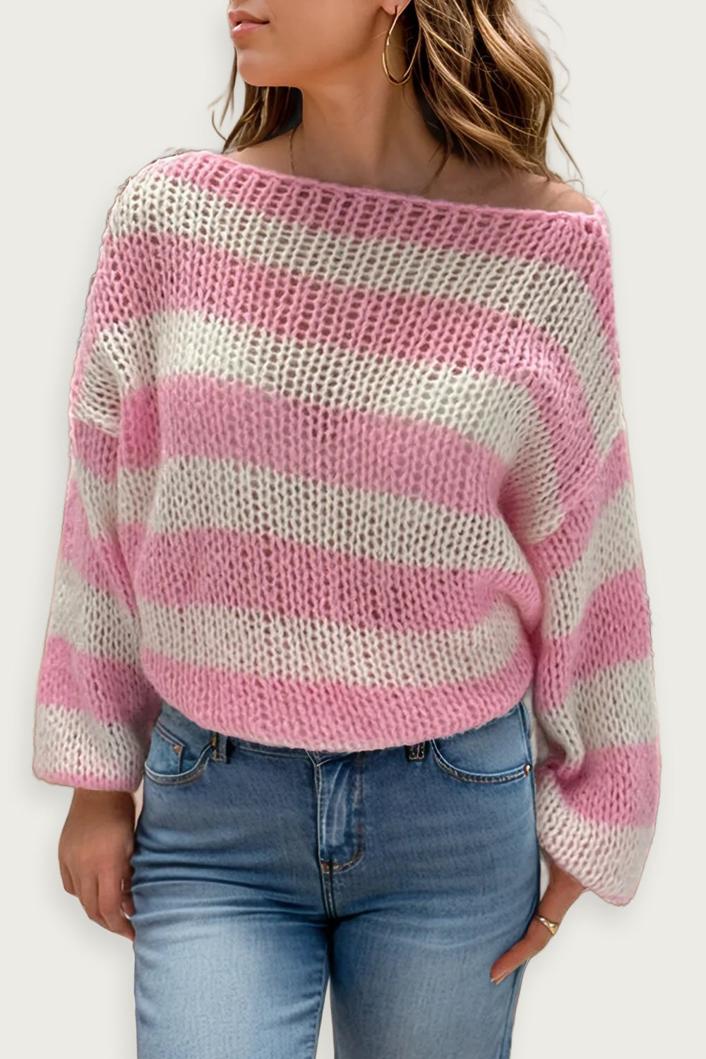 women’s high neck pullover sweater in soft knit fabric, long sleeve design, cozy autumn and winter wear for women, stylish solid color pullover for daily comfort