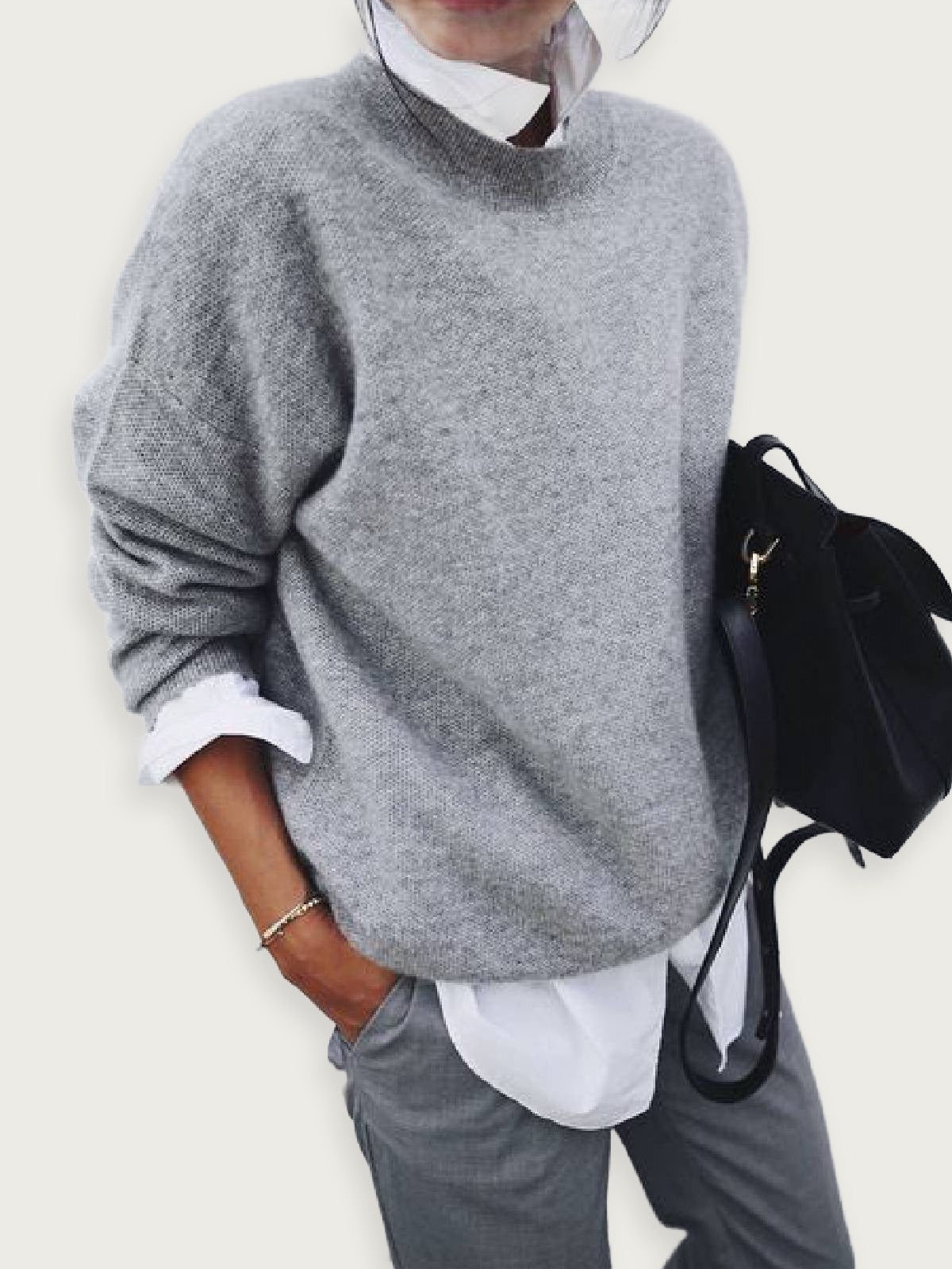 women’s knitted pullover hoodie for autumn and winter, long sleeve knitwear for women, cozy fabric, elegant and casual outfit for daily comfort