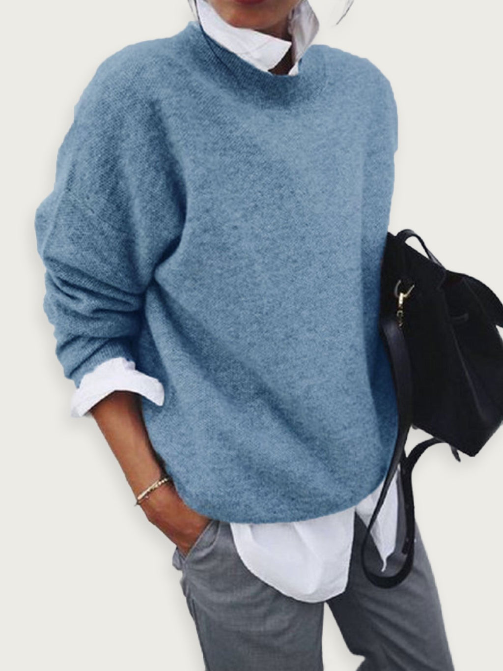 women’s knitted pullover hoodie for autumn and winter, long sleeve knitwear for women, cozy fabric, elegant and casual outfit for daily comfort