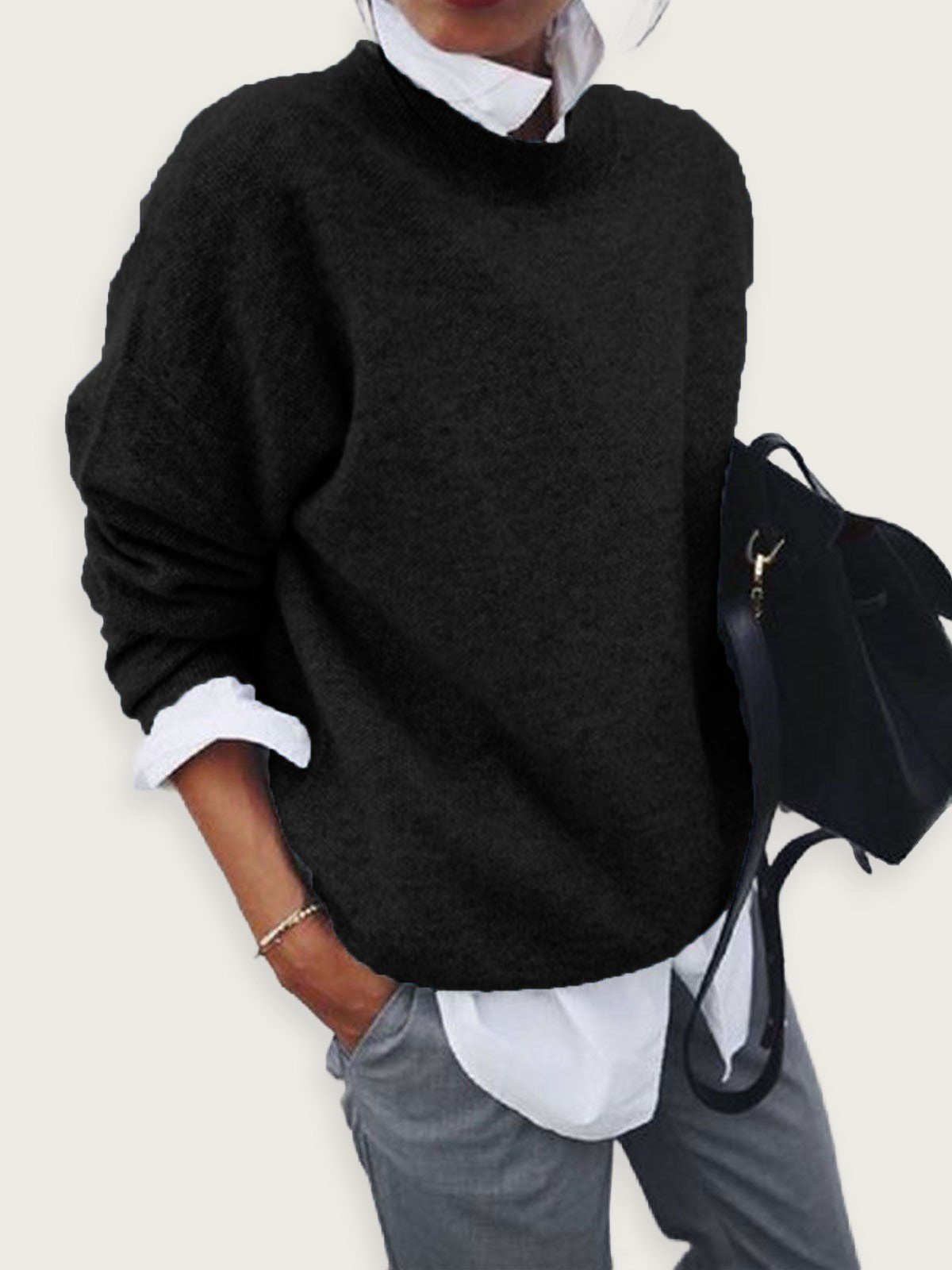 women’s knitted pullover hoodie for autumn and winter, long sleeve knitwear for women, cozy fabric, elegant and casual outfit for daily comfort