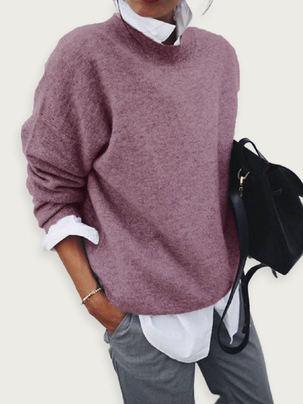 women’s knitted pullover hoodie for autumn and winter, long sleeve knitwear for women, cozy fabric, elegant and casual outfit for daily comfort