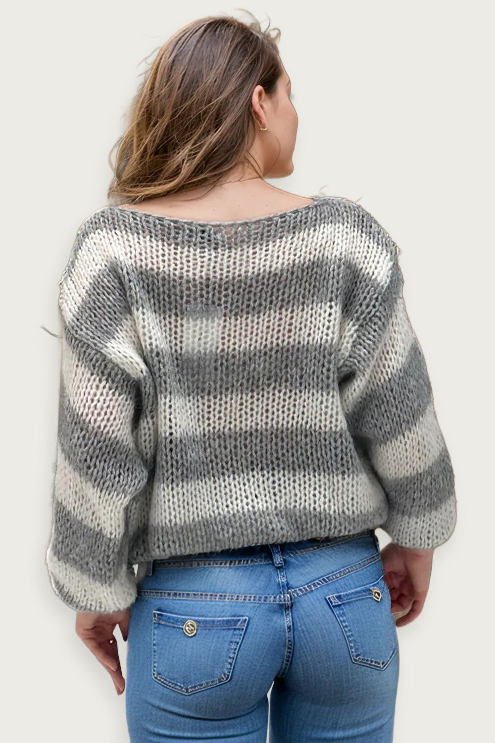 women’s high neck pullover sweater in soft knit fabric, long sleeve design, cozy autumn and winter wear for women, stylish solid color pullover for daily comfort