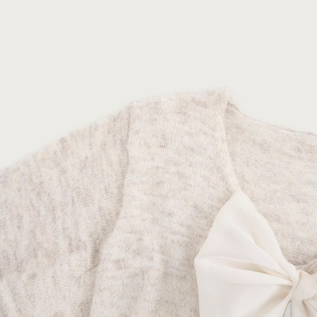 Rosettstickad Tröja Beige En Storlek Elegant