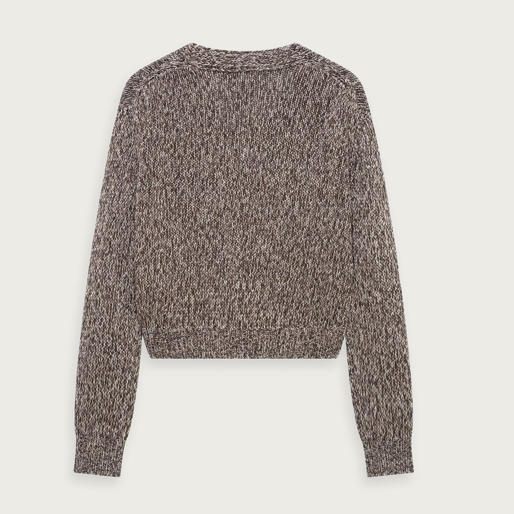 Stickad Cardigan Diamantmönstrad Stilren Elegant Passar